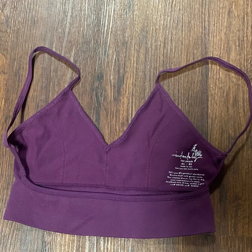 Free People Intimately Purple Bralette XS/S - Picture 3 of 4